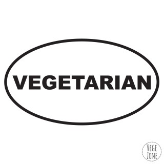 Naklejka samochodowa - Vegan (elipsa)