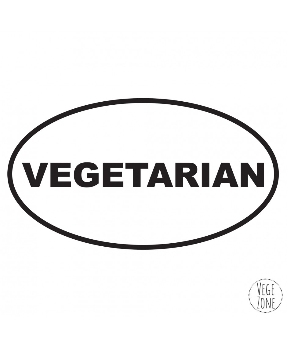Naklejka samochodowa - Vegetarian (elipsa)