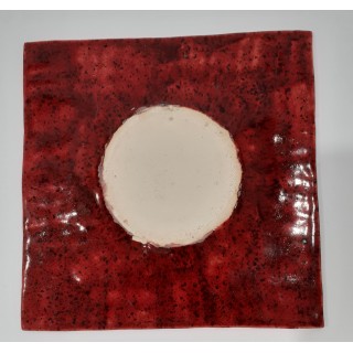 Ceramiczny talerz z beżowej glin